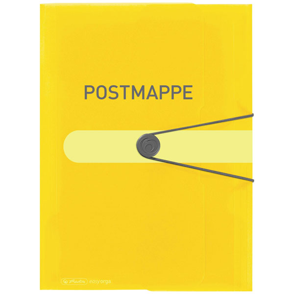 Herlitz 11394343 Box file A4 Transparent-yellow 1 piece