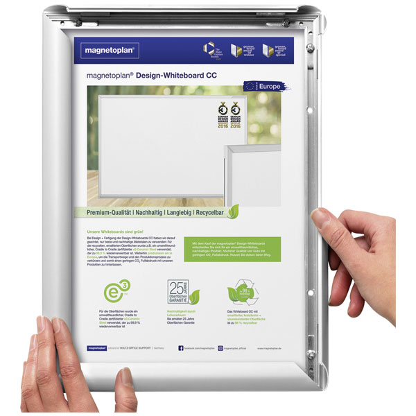 Deflecto SFA4S Folding frame Silver A4 240x325x15 mm