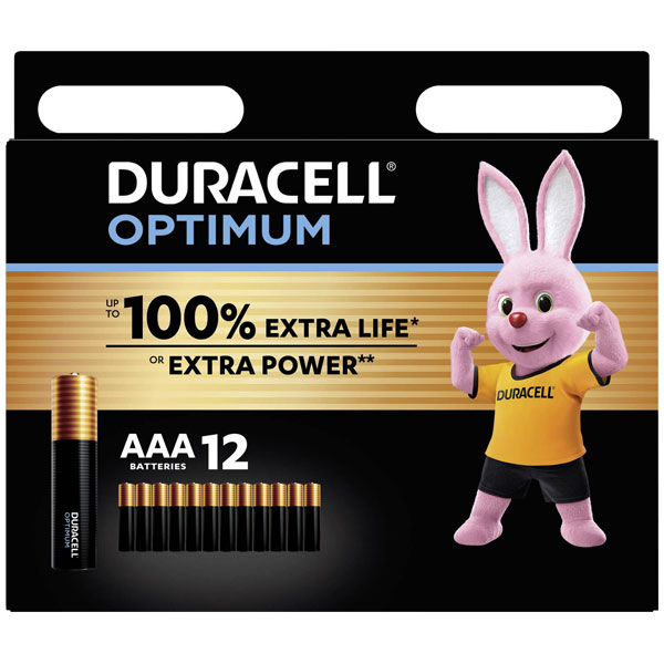 Duracell 149453 Optimum AAA battery Alkali-manganese 1.5 V 12 pcs