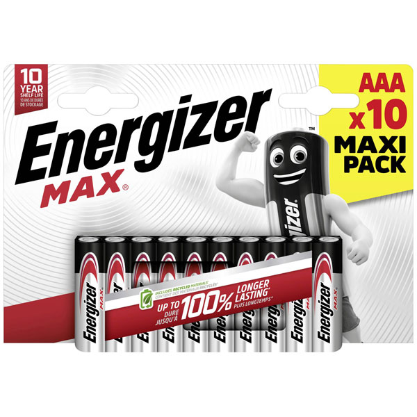 Energizer E303328200 Max AAA battery alkali-manganese 1.5V 6pcs