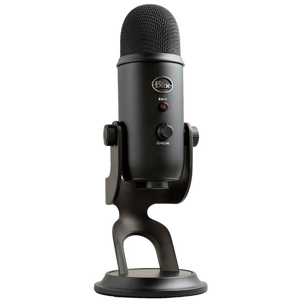 Blue Microphones 988-000229 Yeti Microphone USB Black Steel Desk Stand