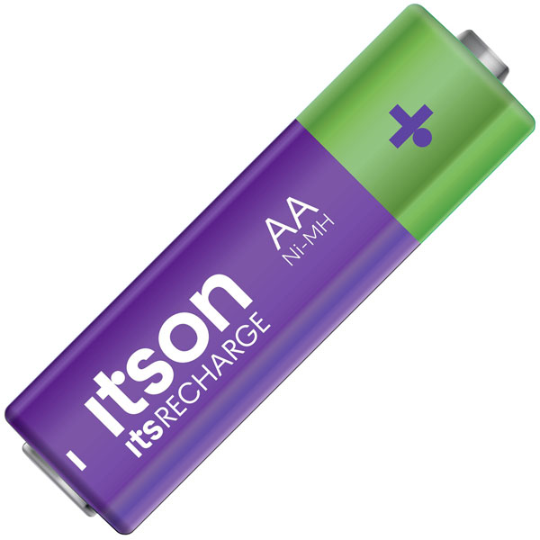 Itson 30010113 Rechargeable AA Batteries NiMH 1.2 V 8 pcs
