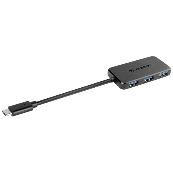 Transcend TS-HUB2K USB 3.2 Gen1 hub black USB & Firewire plugs & s...