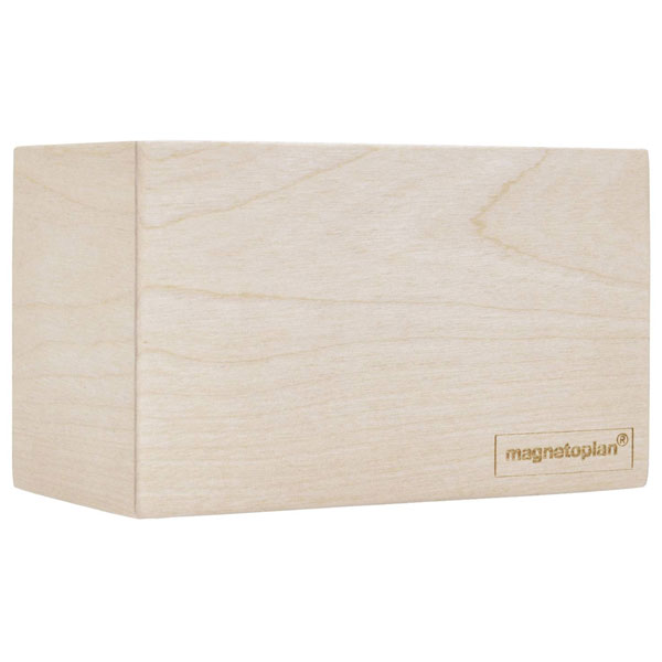 Magnetoplan 1228649 Magnetic pen holder Beechwood 114x64mm for Whi...