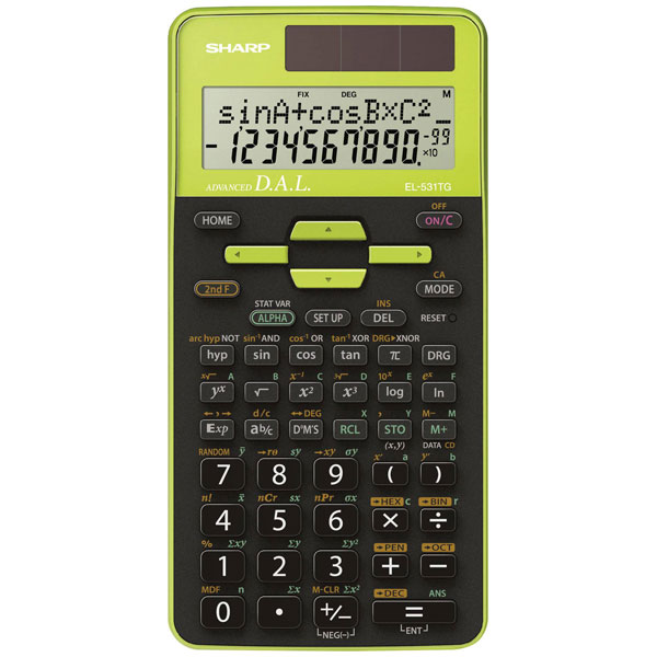 Sharp EL-1750V Calculator 12-digit 2-colour printing compact design