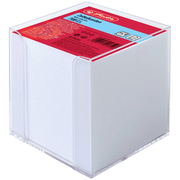 Herlitz 10410801 Paper note box 700 sheets White Paper Pads Labels...
