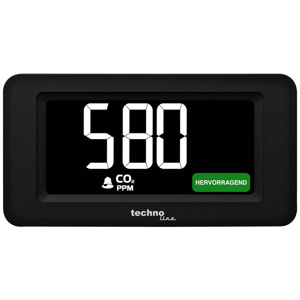 Technoline WL1028 Weather Station CO2 reading Black