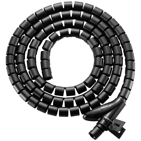 SpeaKa Professional SP-13402976 spiral cable wrap black PE 30mm x 1m