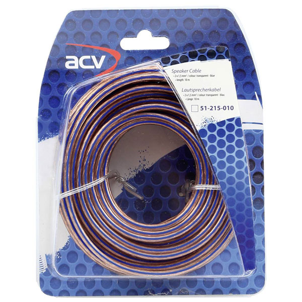 ACV 51-225-010 Car stereo speaker cable set 2x2.50 mm² 10 m