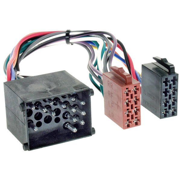 ACV  1230-24 ISO car radio cable black plastic 24cm