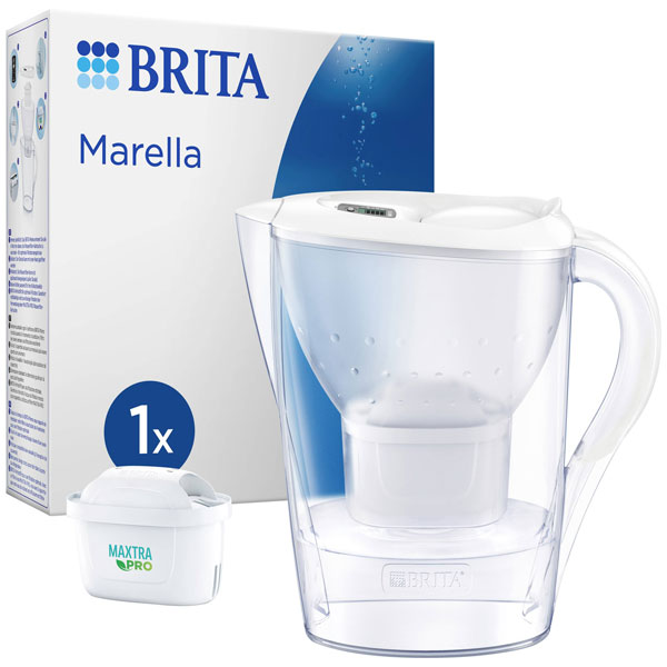 Brita 125219 Marella Water-saver filter set 2.4 l White
