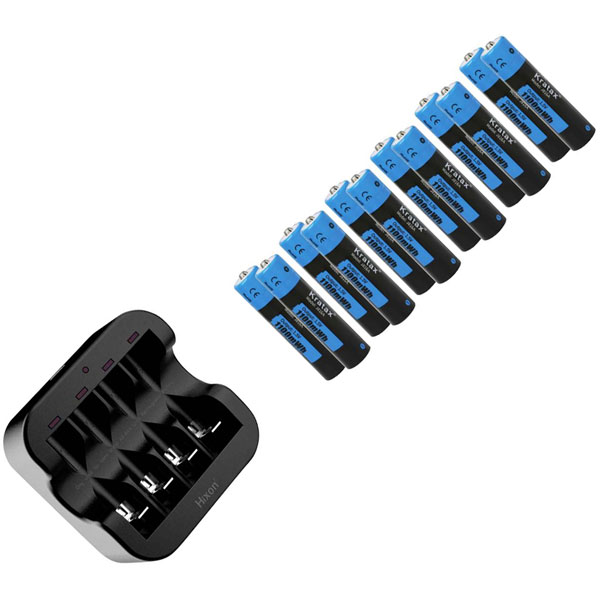 Hixon J818I*12+Q022 Charger for Li-ion cylindrical cells AA AAA