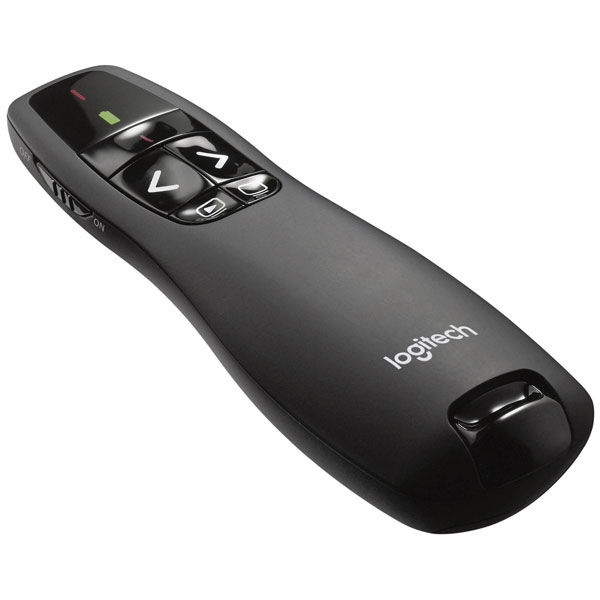 Logitech 910-001356 R400 Wireless Presenter with Laser Pointer Black