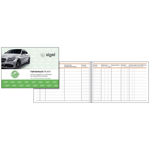Sigel FA614 Log book A6 landscape 40 sheets 1 pc(s)