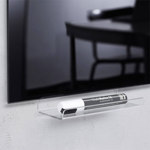 Sigel GL199 Marker tray acrylic transparent 170 mm