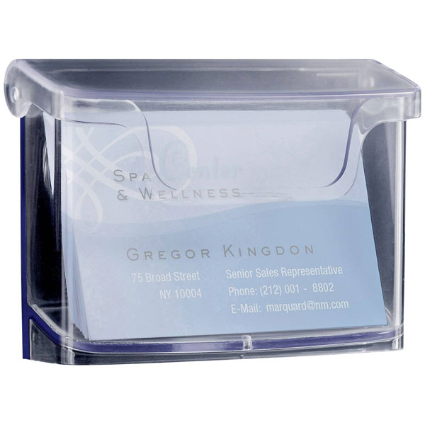 Sigel LH326 Sigel Business card box acrylic 1 compartment 60 cards...