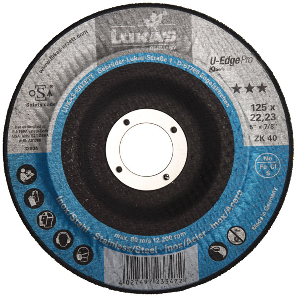 LUKAS-ERZETT A27631250361547 Grinding disc set 125mm bore 22.23mm ...