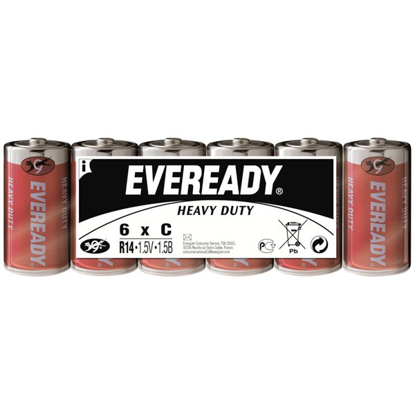 Eveready E7638900370928 SHD C battery Zinc carbon 1.5V 6 pcs
