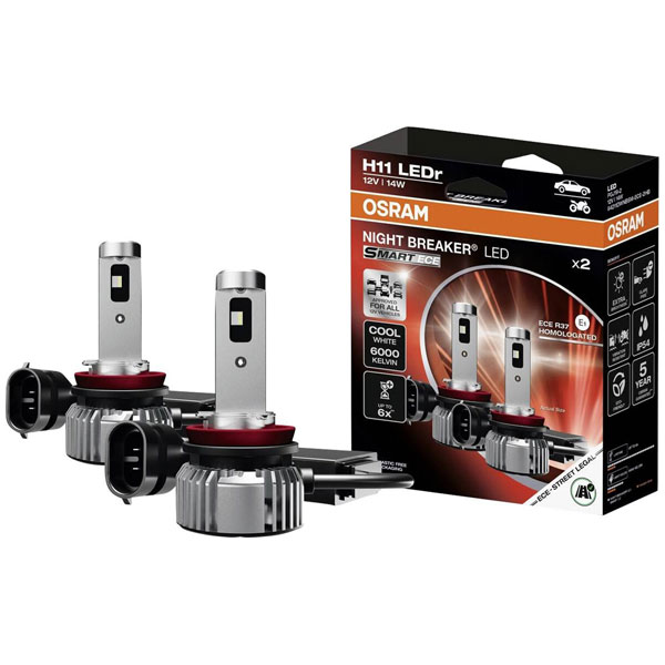 Osram 64211DWNBSM-ECE-2HB LED bulb H11 12V for vehicle lighting