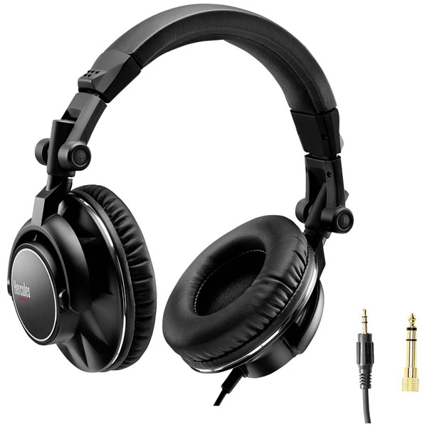 Hercules 4780897 DGP DJ60 Over-ear headphones Corded Black Foldable