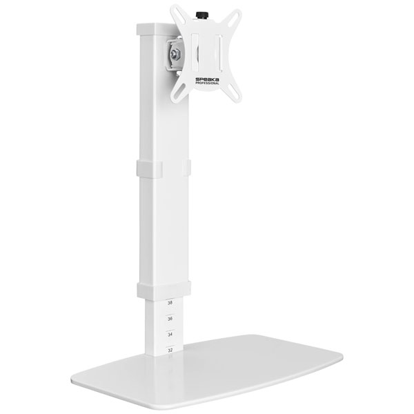 SpeaKa Professional SP-10092884 Monitor base White Height-adjustab...