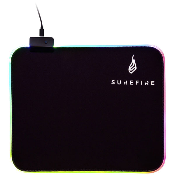 Surefire 48812 Silent Flight RGB-320 Gaming Mouse Pad Backlit Black