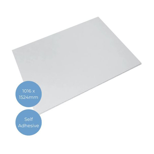 Cathedral Products FBWHT40605SA PK25 Self Adhesive White Foamboard...
