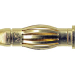 Stäubli 221054 SA404 edge connector plug straight 4mm brass pin 1 piece