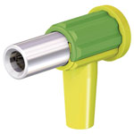 Stäubli 9410879320 POAG-KBT6-EC/4 jack socket right angle gr/yel 90°