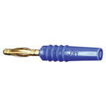 Stäubli 222618-23 SLS205-L straight plug 2mm pin blue axial 1 pc