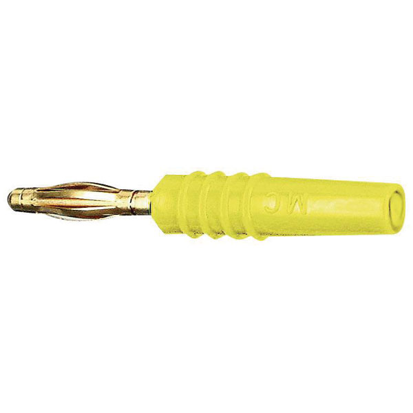 Stäubli 222618-24 SLS205-L straight blade plug 2mm pin yel 1 pc ax...