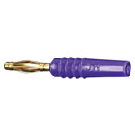 Stäubli 222618-26 SLS205-L straight plug 2mm violet spring contact fins