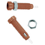 Stäubli 230050-22 LB2-IF vertical 2mm red insulated socket with spring plates