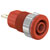 Stäubli 233000-22 SLB4-F safety jack socket red Ø4mm rigid 1 pc
