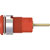 Stäubli 233010-22 SLB4-R Safety jack socket red Ø4mm brass 1 pc insulated