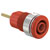 Stäubli 233010-22 SLB4-R Safety jack socket red Ø4mm brass 1 pc insulated
