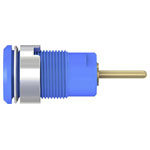 Staubli 233010-23 SLB4-R socket blue insulated Ø 4mm brass bolt mount