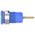 Staubli 233010-23 SLB4-R socket blue insulated Ø 4mm brass bolt mount