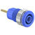 Staubli 233010-23 SLB4-R socket blue insulated Ø 4mm brass bolt mount