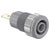 Stäubli 233060-28 SLB4-F63 safety jack socket grey insulated Ø 4 mm 1 pc