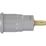 Stäubli 233120-28 SEB4-F Grey Safety jack socket built-in Ø 4 mm 1 pc