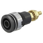 Stäubli 32001860-21 SLB4-G safety jack socket blk insulated Ø 4 mm