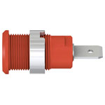 Stäubli 497046-22 SLB4-F63/N-X red safety jack socket 4mm rigid insulated