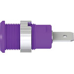 Stäubli 497046-26 SLB4-F63 Safety jack socket violet 1 pc rigid Ø 4 mm