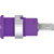 Stäubli 497046-26 SLB4-F63 Safety jack socket violet 1 pc rigid Ø 4 mm