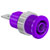 Stäubli 497046-26 SLB4-F63 Safety jack socket violet 1 pc rigid Ø 4 mm