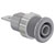 Stäubli 497046-28 SLB4-F63/N-X safety jack socket 4 mm grey insulated
