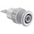 Stäubli 497046-29 SLB4-F63/N-X safety jack socket white 4mm brass 1pc