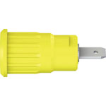 Stäubli 497079-20 SEB4-F/N safety jack socket gr/yel 4mm rigid 1pc
