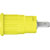 Stäubli 497079-24 SEB4-F/N safety jack socket yel Ø 4mm brass 1 pc insulated